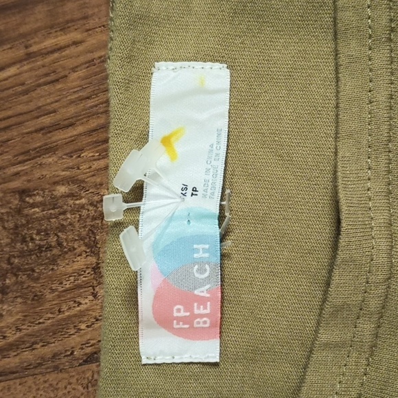 Free People Beach Green Oversized Long Sleeve EEE - Picture 3 of 5